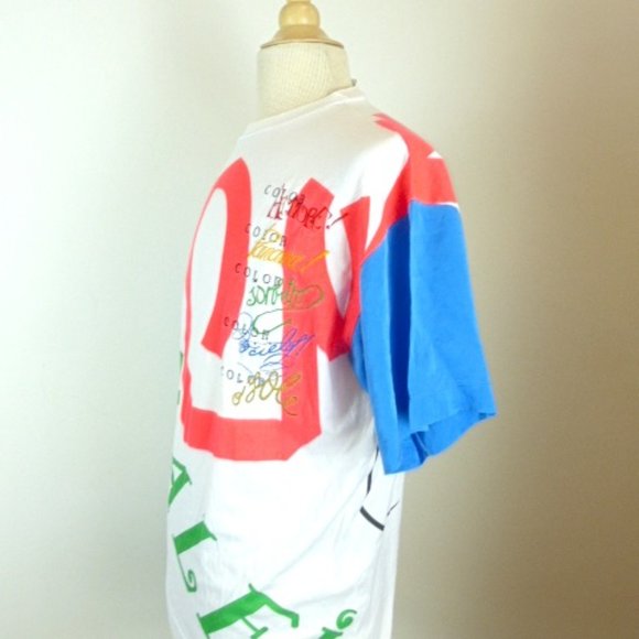 GIANFRANCO FERRE amalfi embroidered t shirt L vntg - Picture 4 of 6